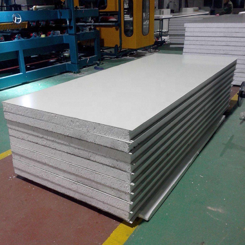 工厂供应铁皮泡沫夹板 双层泡沫夹心彩钢瓦 移动板房用彩钢保温瓦