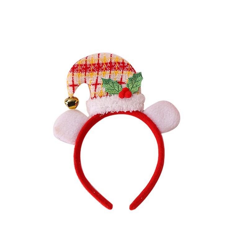Christmas Headband Show Dress up Ornament Children's Gift Big Curved Hat Head Buckle Christmas Party Supplies Headband Wholesale