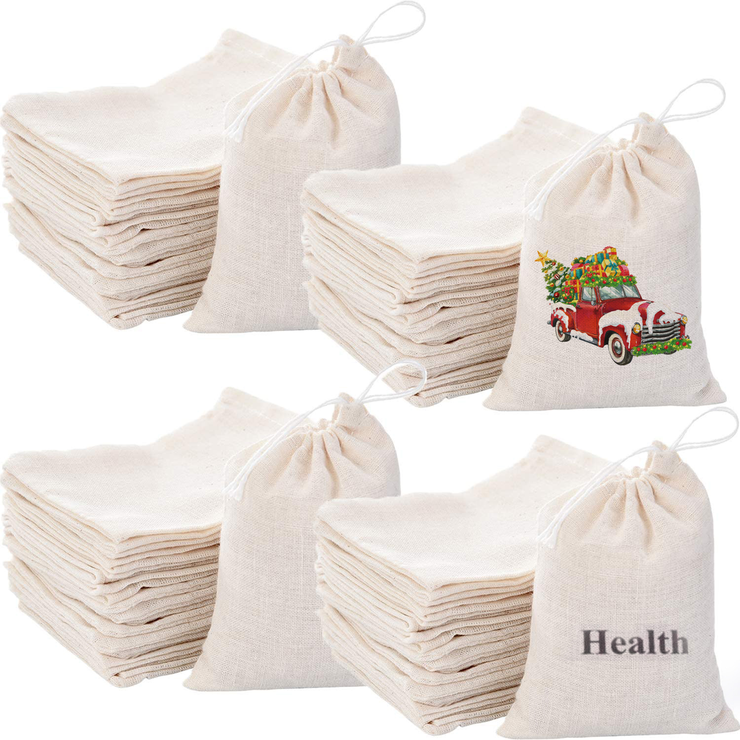 棉纱布袋中药袋单抽过滤袋卤料调味料隔渣茶包棉布束口袋收纳袋