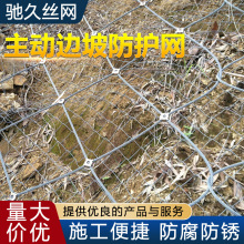 主动型边坡防护网 公路石泥石流防护网GPS2主动山体滑坡 绞索网