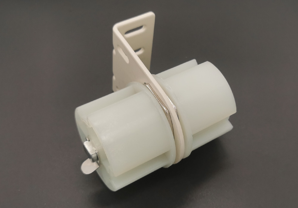 厂家直销电动卷帘中托50/55/63铝管中拖支架配件电动升降卷帘配件