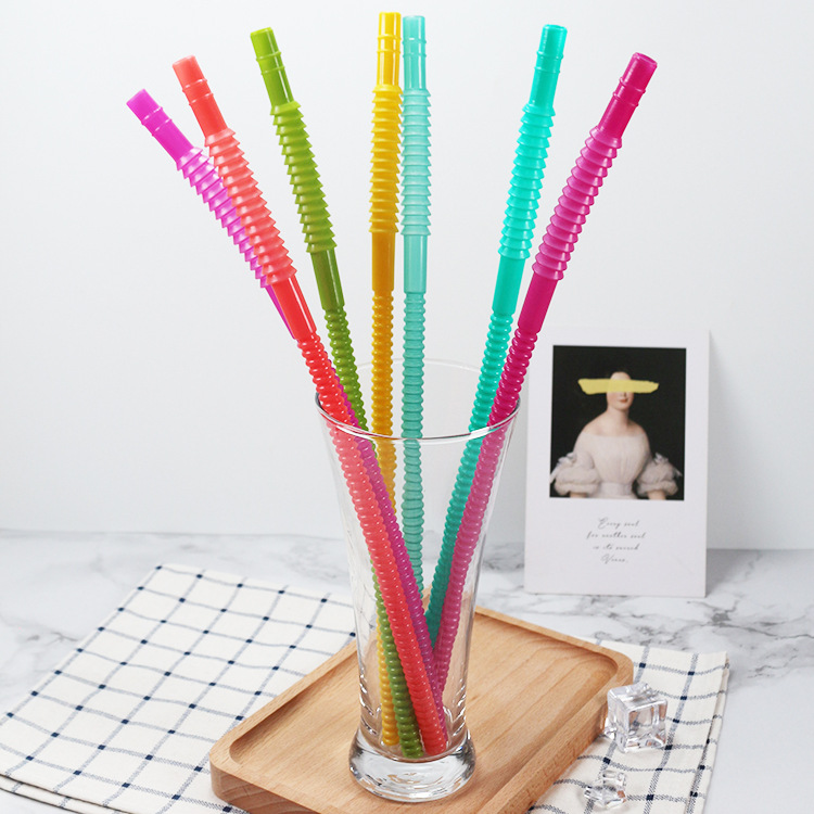 Yirui Whistle Straw Free Bending Shaped Straw Creative DIY Cartoon Modeling Art Drink Fun Straw