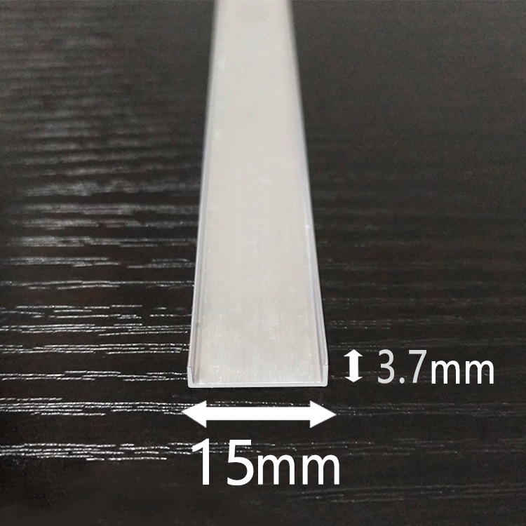 现货批发 外墙铝合金凹槽条 外墙仿石漆分隔条 水包砂u型铝槽铝条