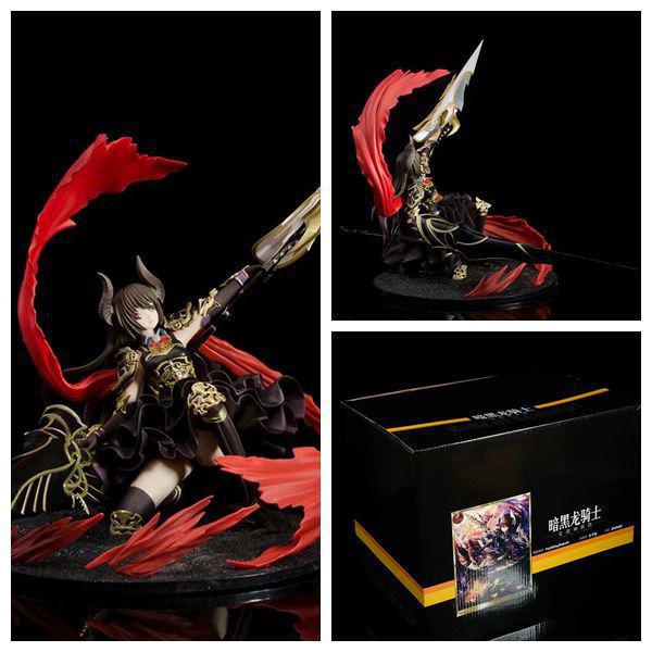 漫动坊动漫 神击的巴哈姆特 暗黑龙骑士 跪姿 模型摆件手办盒装