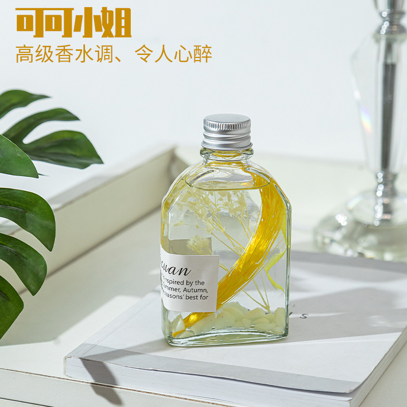 100ml Dried Flower Home Indoor Reed Diffuser Preserved Fresh Flower Luminous Fire-Free Aromatherapy Hotel Lasting Fragrance Decoration