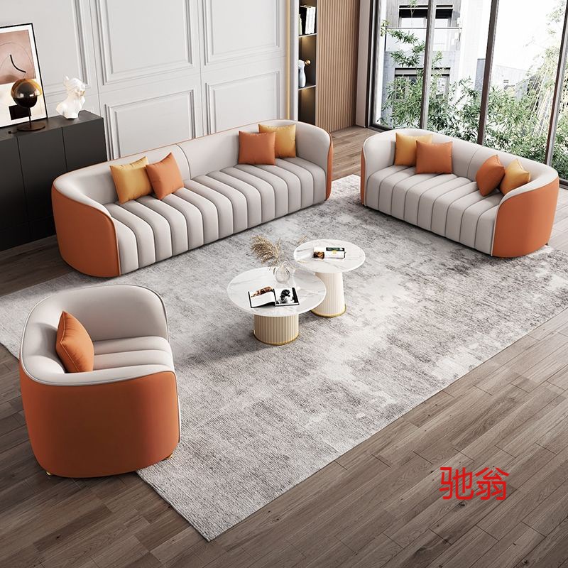 kn8办公室科技布沙发组合售楼处洽谈会客院贵宾接待酒店大堂-阿里巴巴