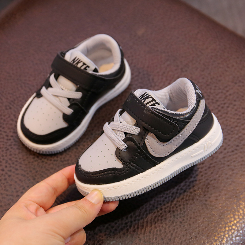 Foreign Trade AJ Children's Girls' Shoes Sneaker 2022 New Baby Spring and Autumn Boy High-Top Board Shoes Wholesale 1-6 Years Old