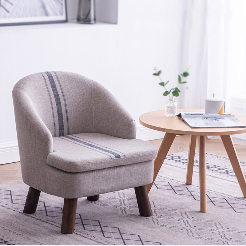 沙发凳家用单人休闲儿童座椅凳子靠背网红北欧阳台客厅矮凳小椅子