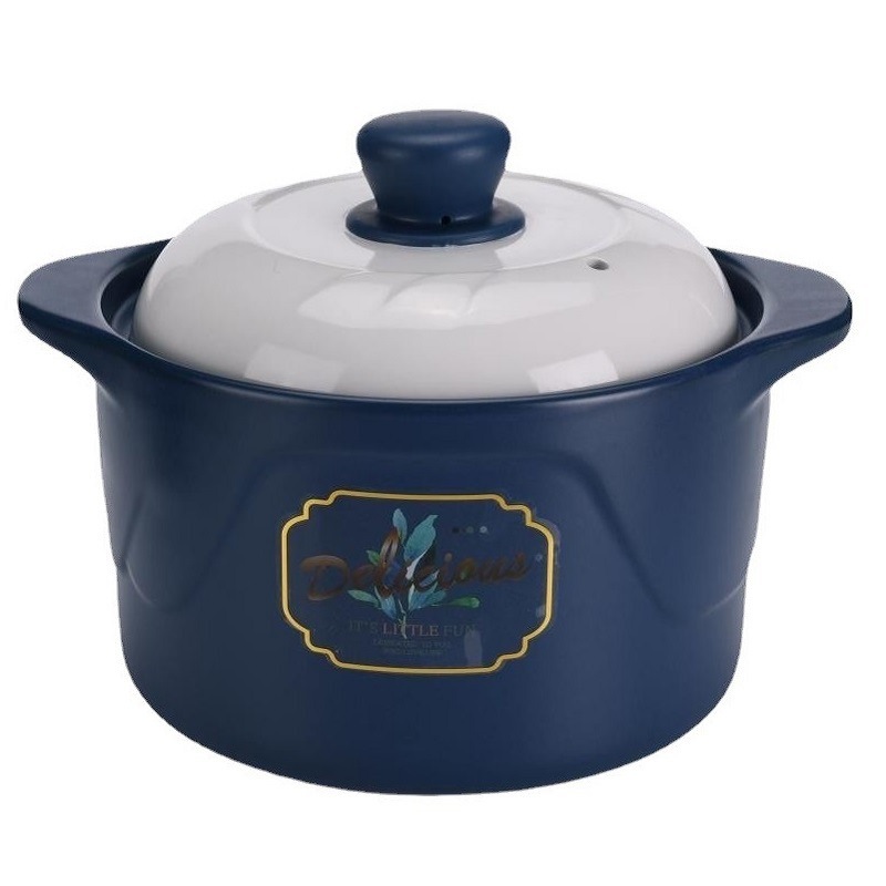 Casserole/Stewpot Household Gas High Temperature Resistant Dry Burning Non-Cracking Ceramic Pot Soup Pot Special Casserole for Gas Stove Soup Poy