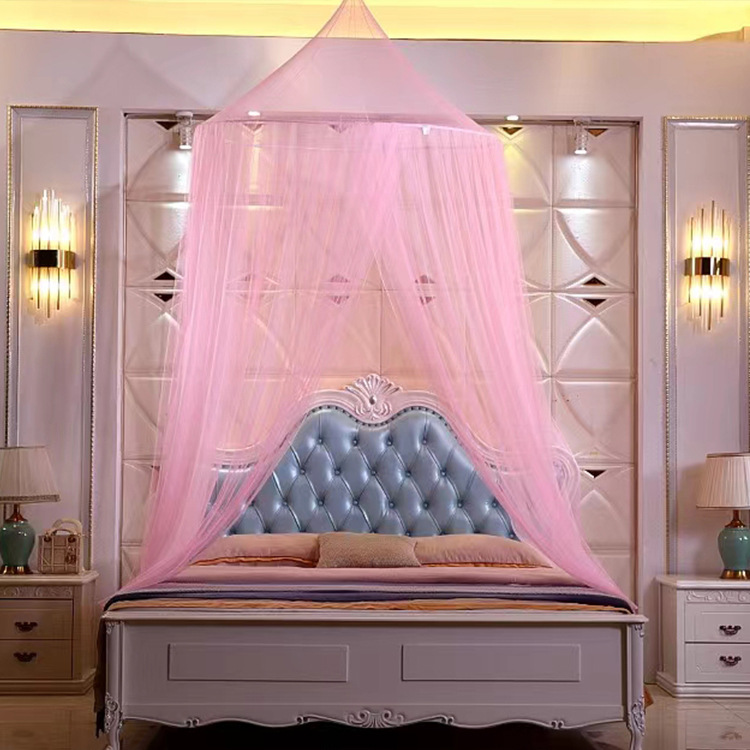 大号 蚊帐圆顶 吊挂大尺寸120厘米直径欧式床帐工厂大床定制蚊帐采购