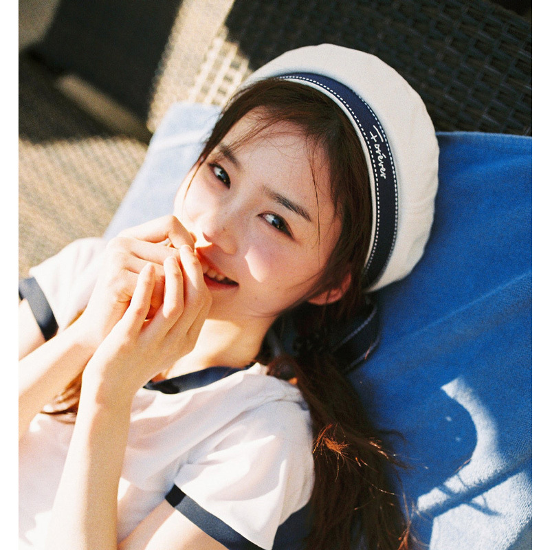 夏季薄款贝雷帽女日系海军风水手帽jk少女感无檐八角校园风画家帽
