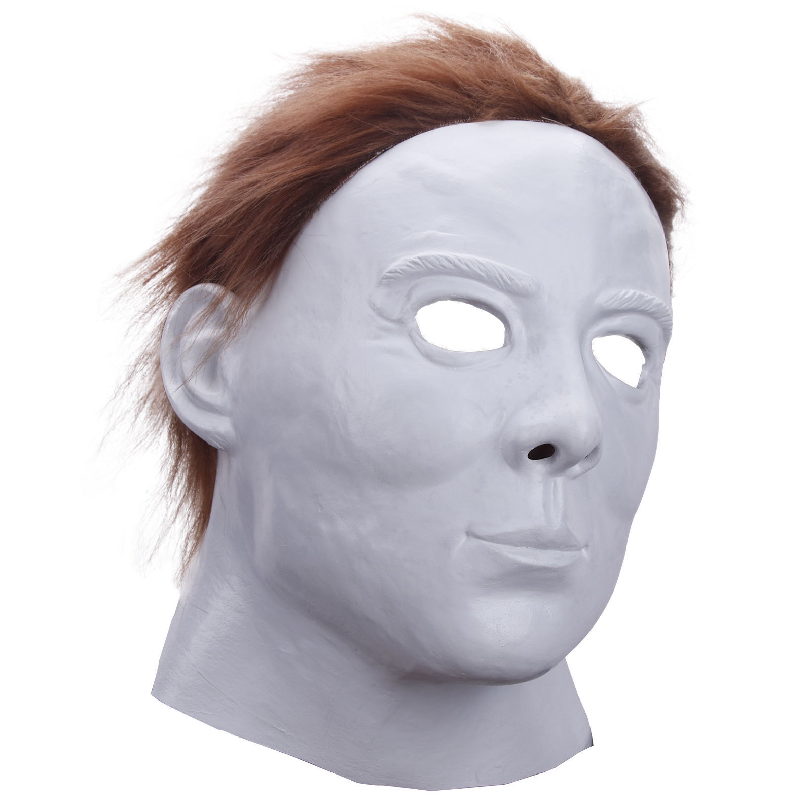 麦克梅尔面具头套 电影月光光心慌慌小白脸恐怖乳胶面具魔鬼头套