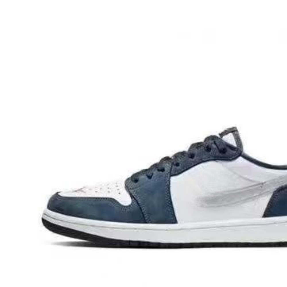 aj1低帮篮球鞋烟灰大理石大学蓝乔1蒂芙尼倒钩男女休闲运动鞋外贸