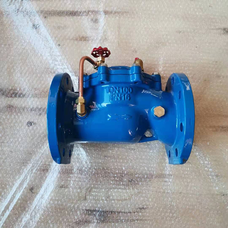 遥控浮球阀 液压水位控制阀 遥控浮球阀 角式法兰阀门 100x dn100