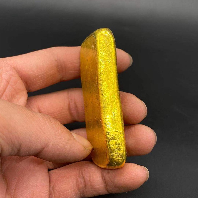 复古金条摆件大清金币光绪丙午年造上上足赤金条御赐足金小黄鱼