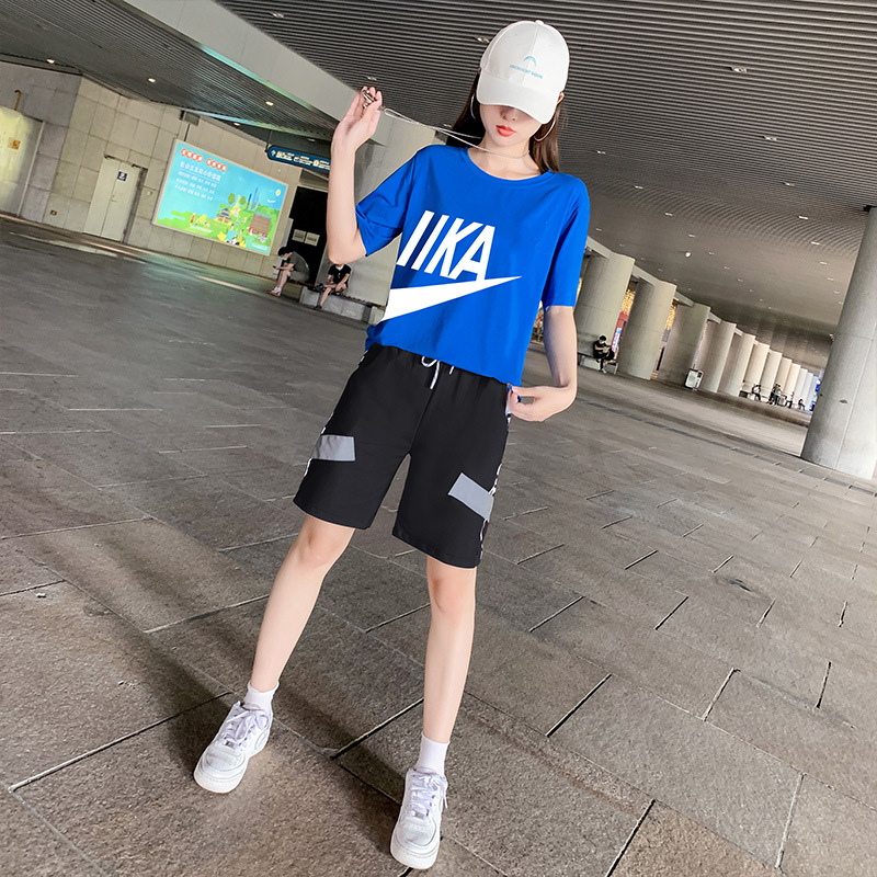 杨丽萍广场舞曳步舞新款服装休闲时尚跳舞运动服套装女士夏季薄款