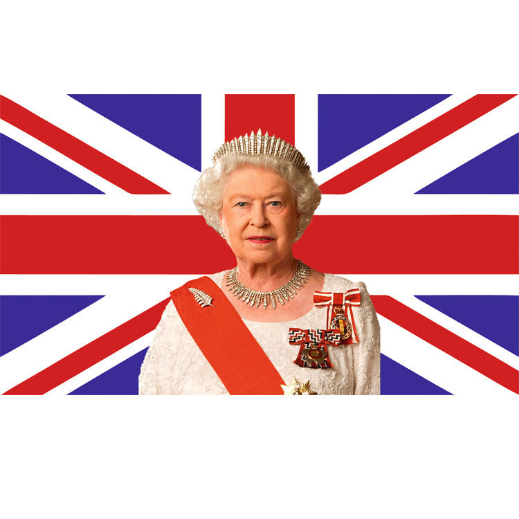 英国女王私人旗帜图片