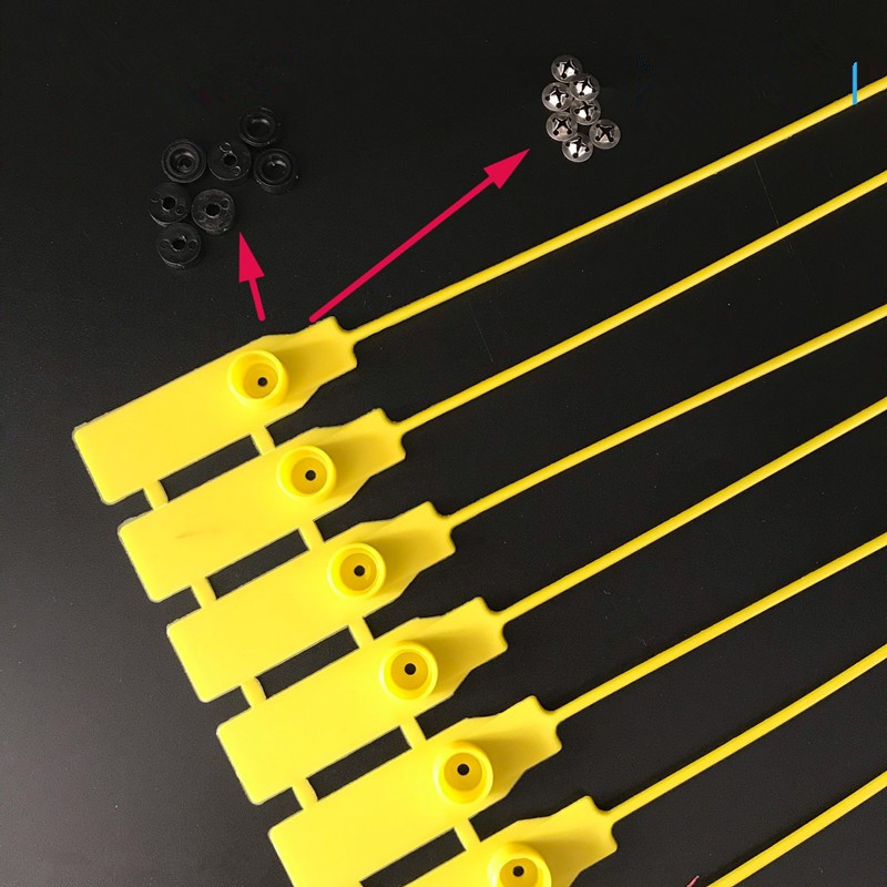 一次性塑料封条银行集装箱物流封签拉煤车服饰鞋包标牌铅封扎带