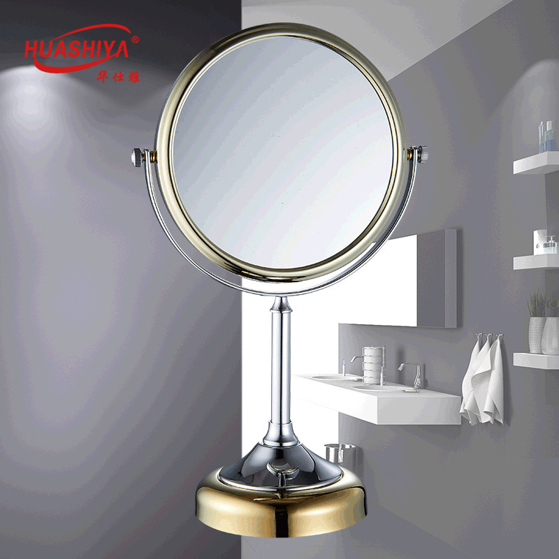 Desktop Princess Mirror Girl Quicksand Makeup Mirror Creative round Mirror Folding Small Dressing Double-Sided Hairdressing Mirror D