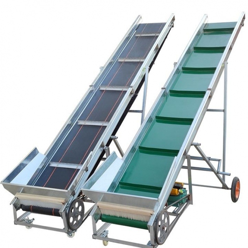 玉米棒子输送机小型传送带卸货机散料颗粒农用