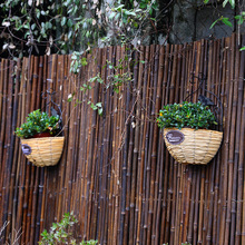 竹篱笆栅栏围栏 户外庭院花园装饰隔断 防腐竹竿室外围墙护栏热卖