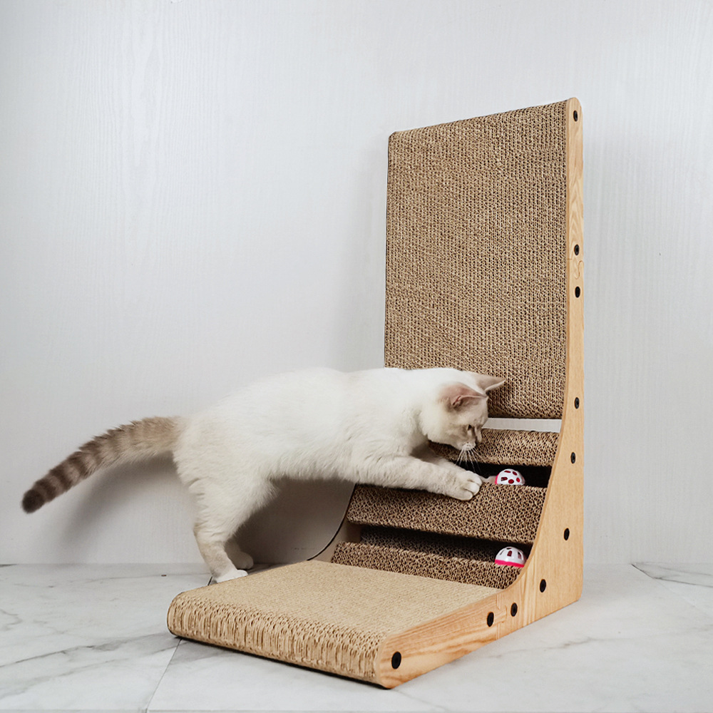 瓦楞纸纸制猫玩耍板--配猫薄荷猫抓板-引流便宜走量-海洋鱼大平板