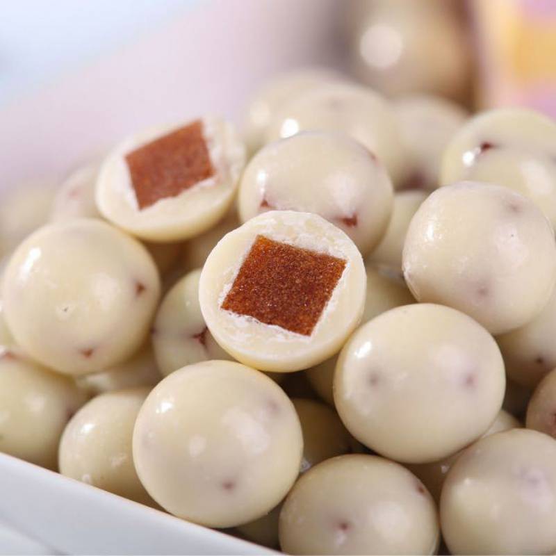 酸奶山楂球巧克力奶球山楂零食奶乐楂网红酸奶球牛奶味奶酪粉奶豆