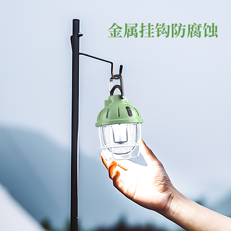 Outdoor Camping Lantern Multi-Functional Retro Camping Lantern LED Light Portable TYPE-C Charging Camping Lantern Camping Lamp