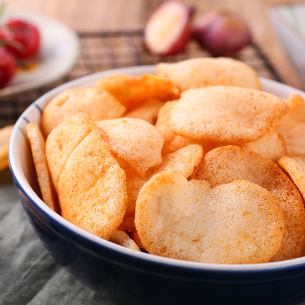 现货新日期印尼啪啪通虾片85g 膨化食品多味可选