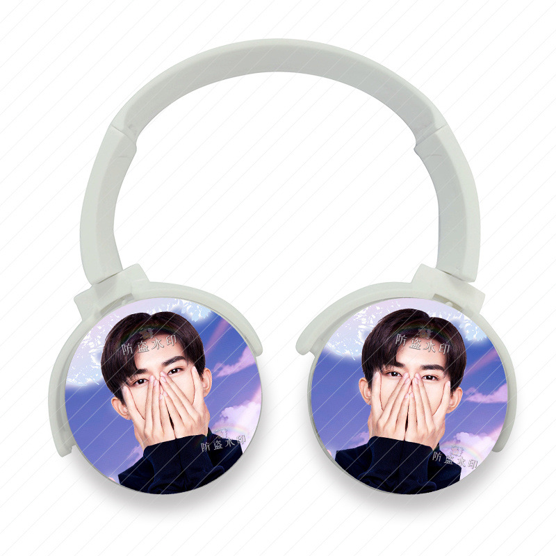 tfboys易烊千玺同款语音线控头戴式耳机应援周边定制包邮