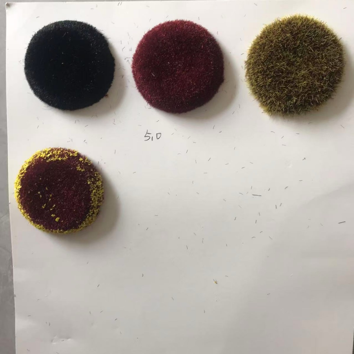 仿真5.0cm植绒向日葵小雏菊花芯配件装饰配件diy材料仿真花配件