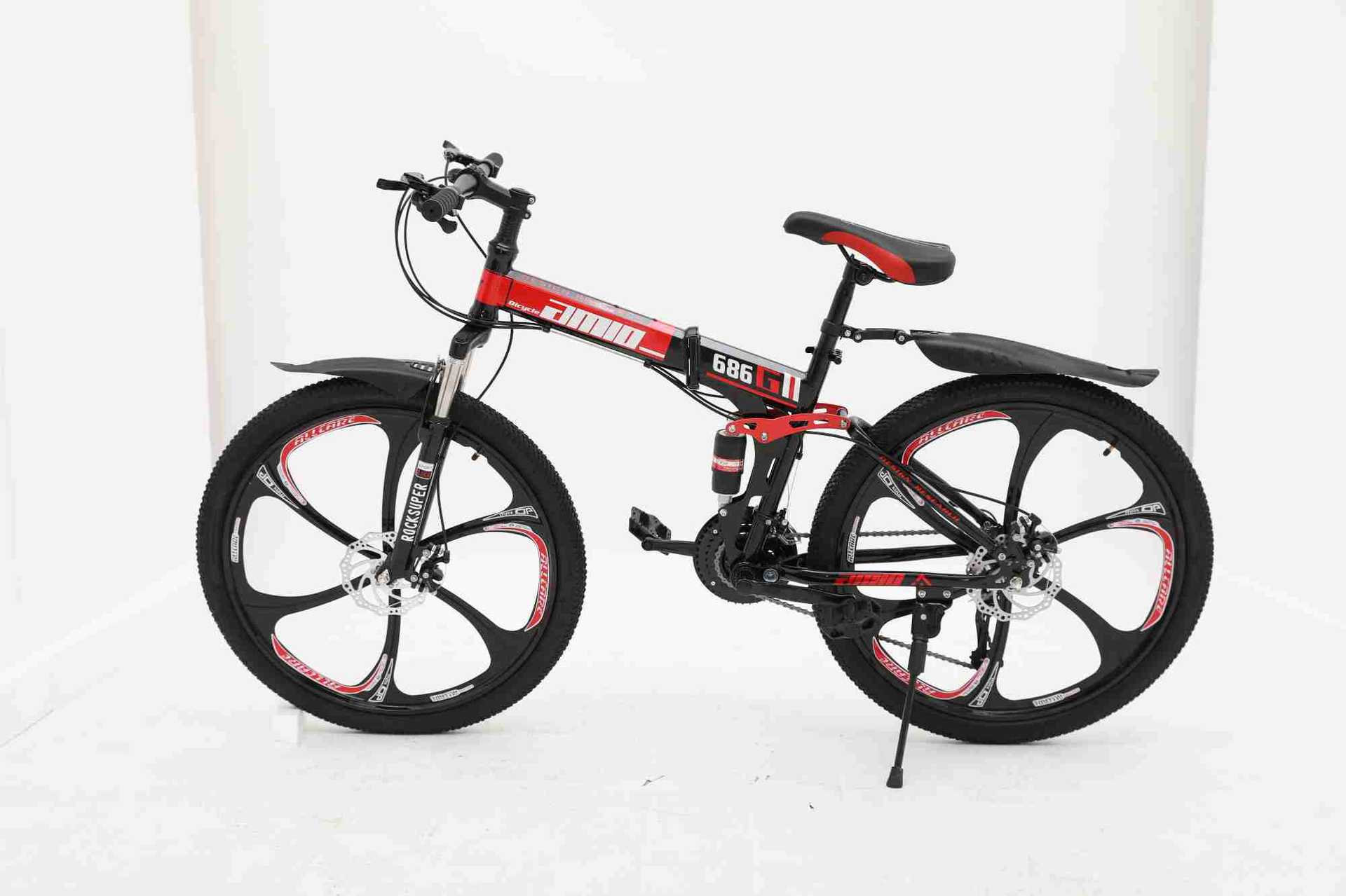 厂家销售车公路车26寸一体轮山地车折叠自行车-阿里巴巴