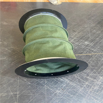 耐高温硅胶布伸缩风管软连接风机通风软连接烟道风道帆布软连接