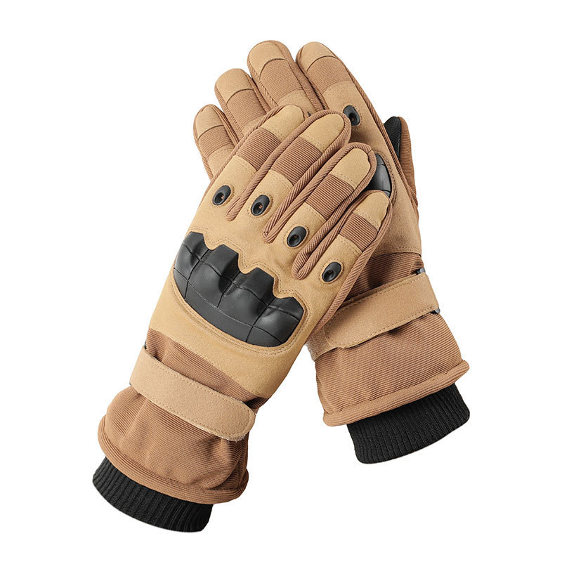 Knight Tactical Warm Gloves Winter Outdoor Motorcycle Men's Fleece-Lined Protective Cold-Proof Gloves