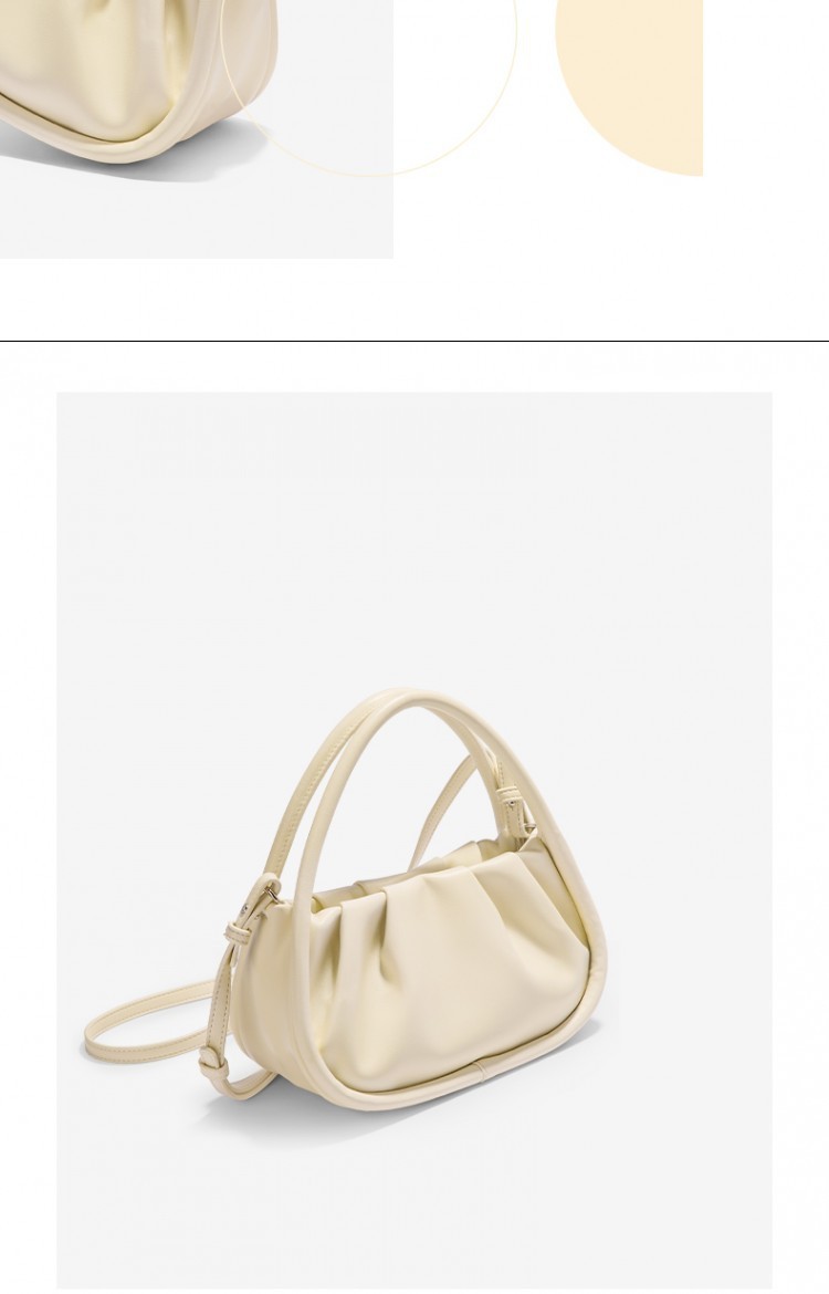 夏季ins风云吞小众包包2021新款夏季斜挎云朵女包褶皱手提软欧包