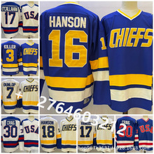 NHL汉森复古球衣Movie Edtion #16 ANSON Jersey17蓝色曲棍冰球服