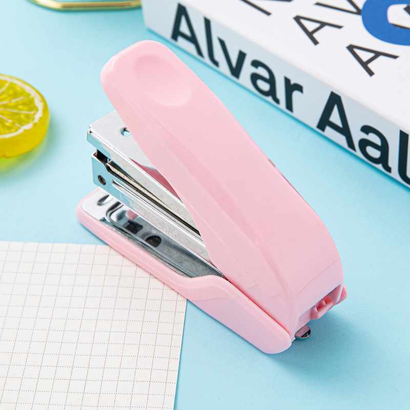 Factory Direct Supply Labor-Saving and Portable Thicken Office Use Stapler Large Size Stapler Macaron Color No. 12 Bookbinding Machine