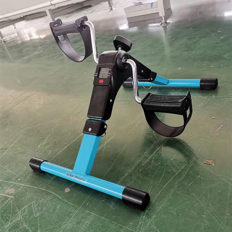 时尚迷你下肢带表脚踏车康复老年人腿部训练车复健踏步机21