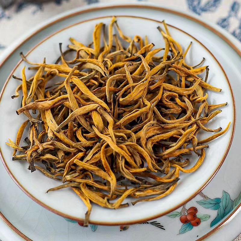 凤庆滇红大金芽红茶蜜香金芽大树料 批发大金针金丝金螺滇红茶