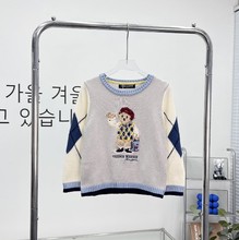 婴童冬款韩版男宝时尚毛衣T0KW224T02A