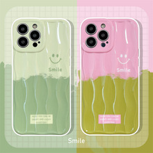 新款行李箱拼接笑脸iPhone15/14PROMAX手机壳适用13/12PRO苹果11