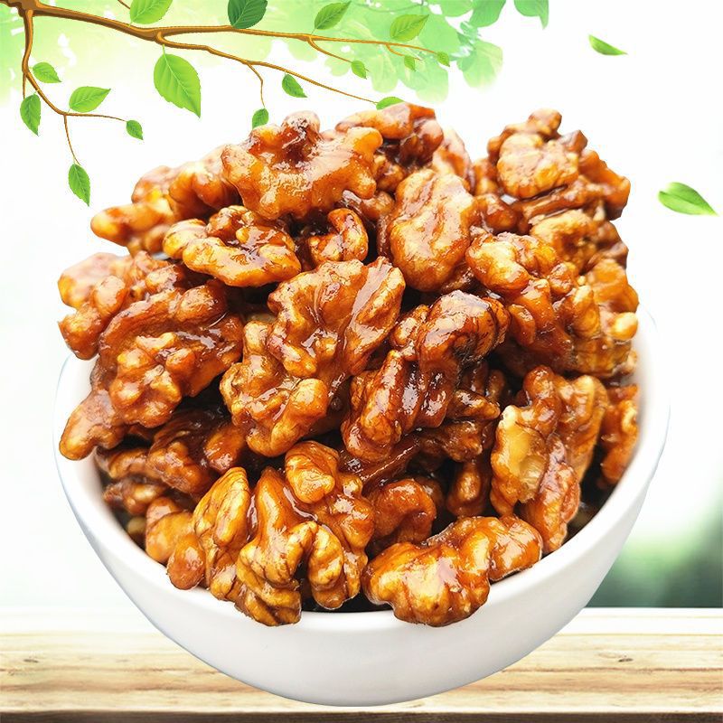 芝麻琥珀核桃仁净重495g袋装坚果休闲零食小吃干果干新货特产炒货