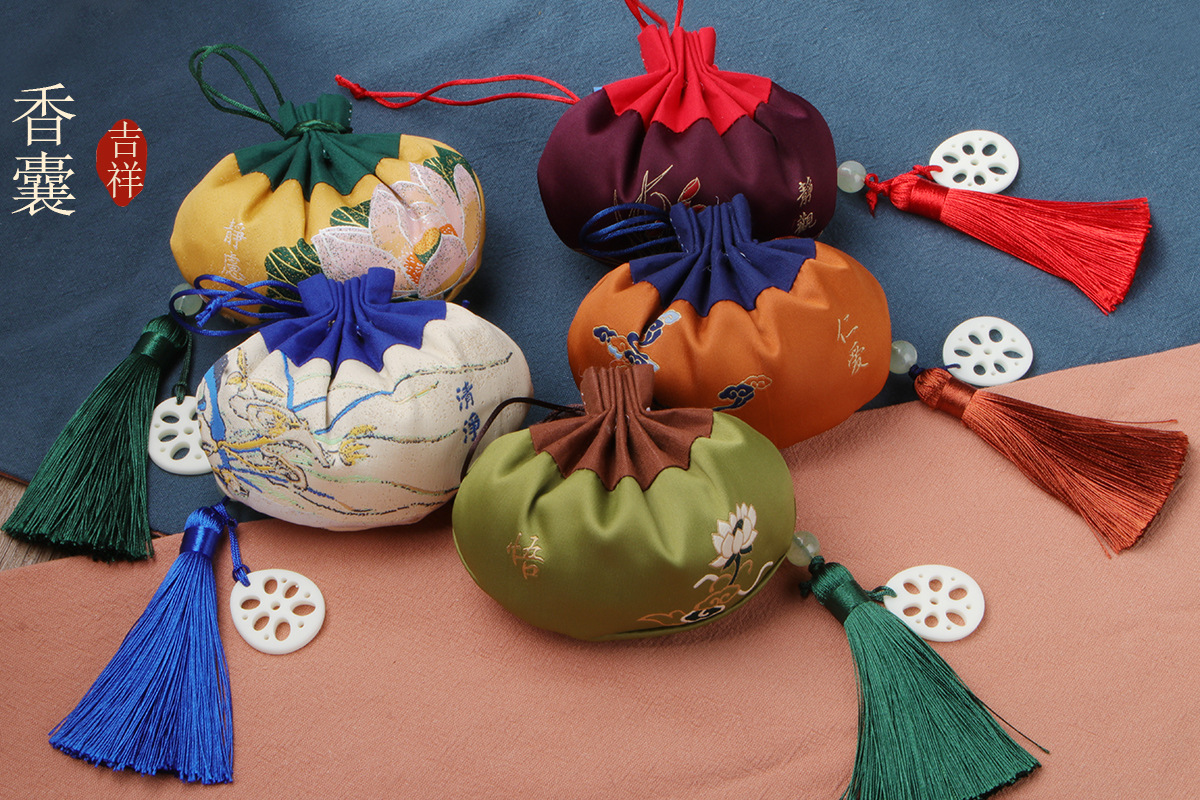 端午节香包古风小香囊空袋子随身汉服荷包袋刺绣防疫装中药香囊包