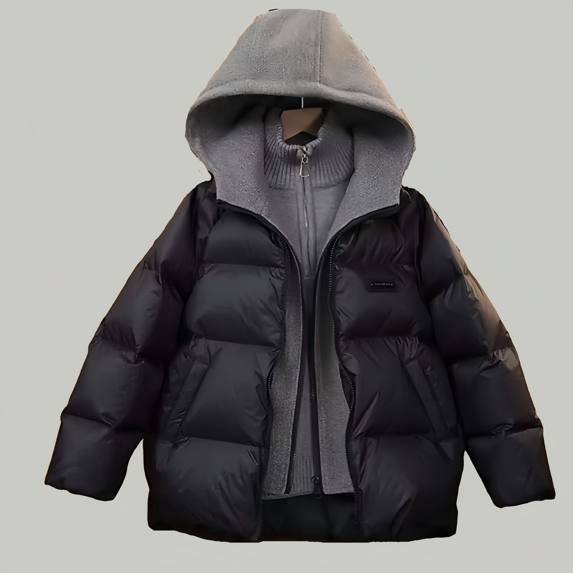 2025童装秋冬季新款棉服羽绒棉加厚保暖休闲面包服连帽外套