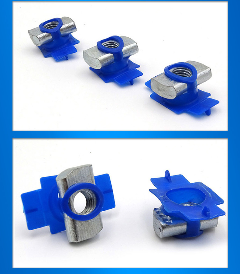 塑翼螺母 光伏支架菱形螺母热镀锌槽钢螺母弹簧发电螺母翼型螺母