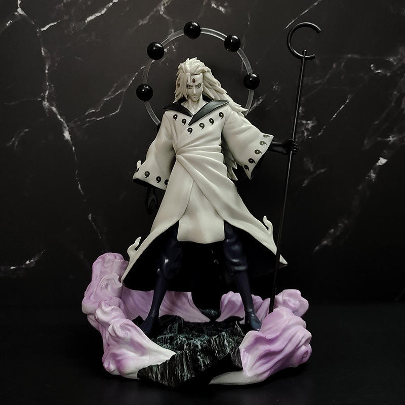 火影忍者 gk 宇智波斑 六道斑 雕像可换头 盒装手办 摆件模型送礼