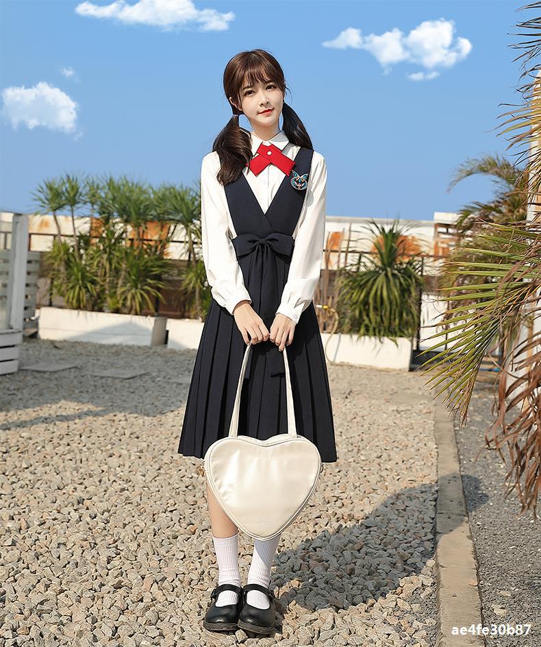 jk连衣裙夏原创jk制服套装大码可拆小个子藏蓝80cm全套基础卡奶裙