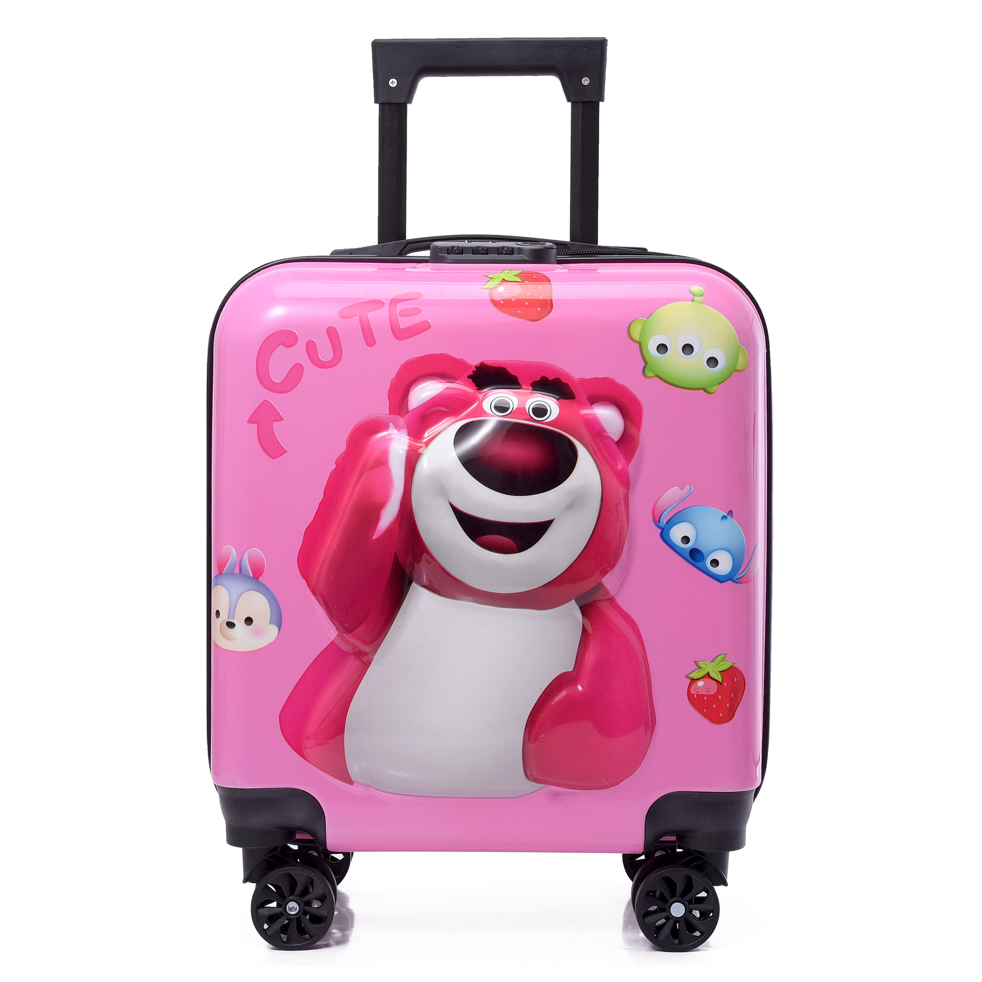 New Children's Luggage Cute Cartoon 18-Inch Luggage 3d Animal Universal Wheel Student Suitcase Wholesale