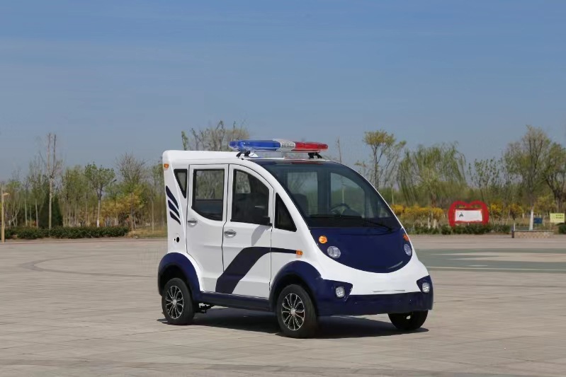 5座电动巡逻车景区城管执勤四轮带斗新能源铁壳电动巡逻车观光车