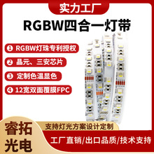 5050RGBW七彩灯带 四合一灯珠 12V/24V高显色60珠户外亮化led灯带